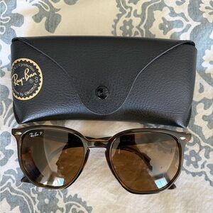 Ray-Ban 4306 Polished Light Havana Brown Gradient Lens Polarized Sunglasses